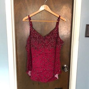 Torrid Burgundy top.